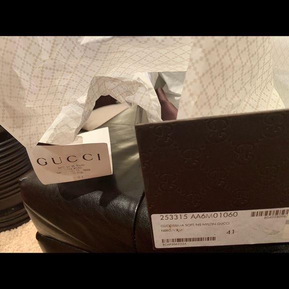 SOLD!!! GUCCI WEB GUCCISSIMA FLATS - Picture 5 of 6
